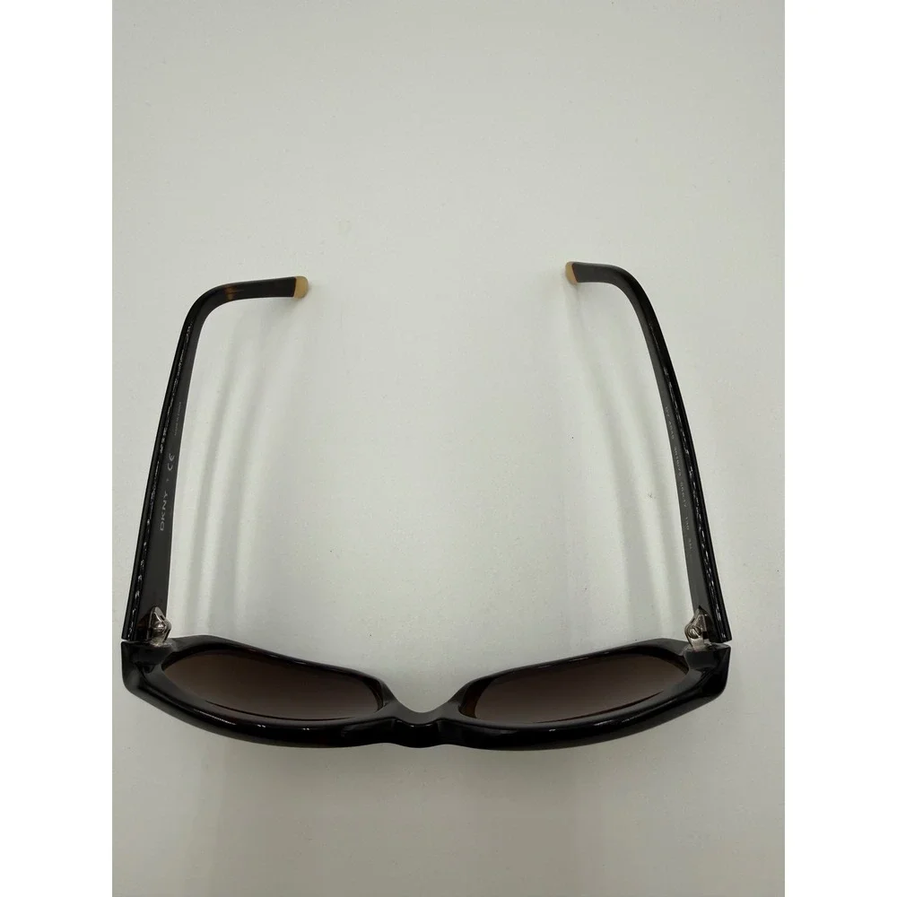 DKNY Sunglasses Womens 55mm Tortoise Excellent DY 4048 Rectangular Brown Lens